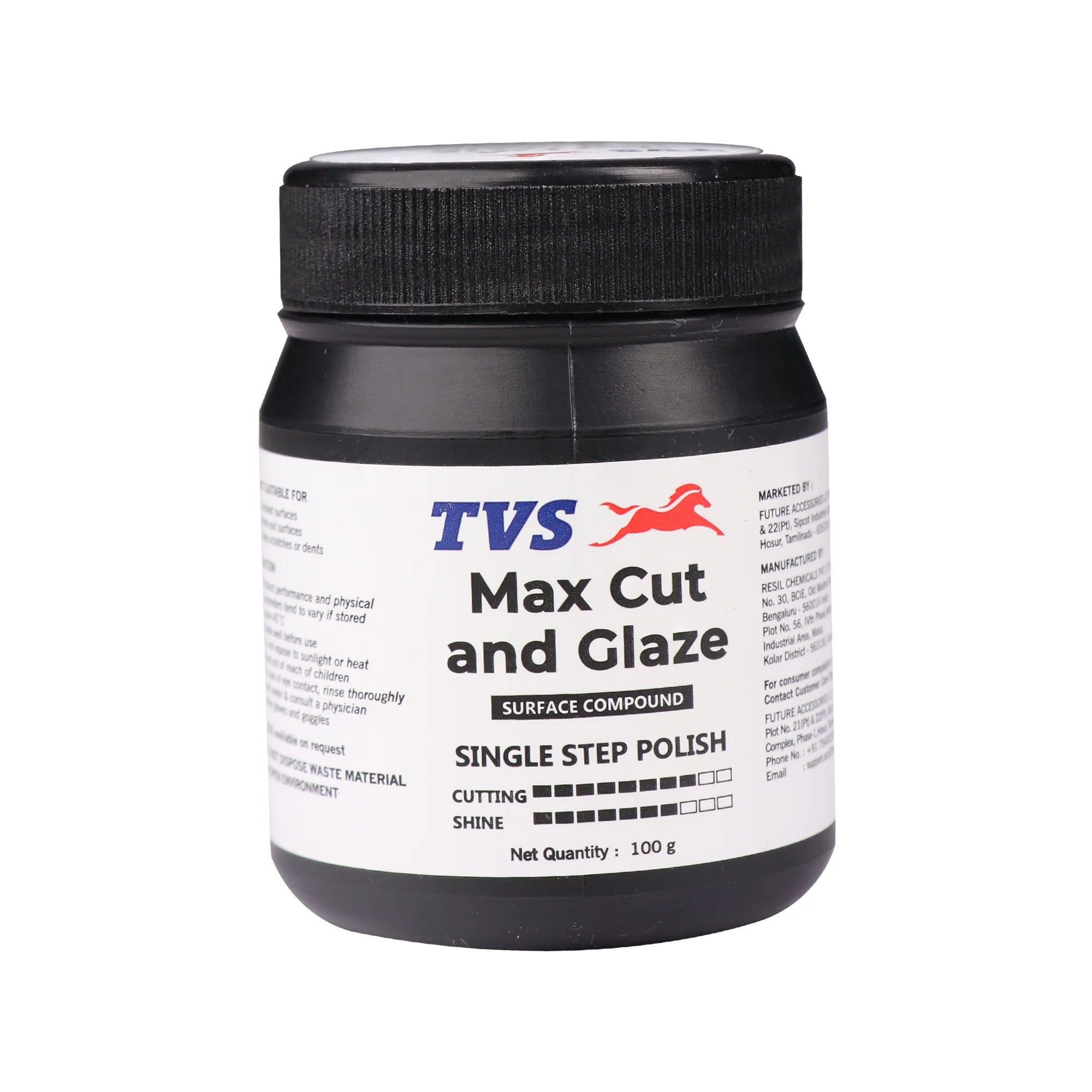 TVS Max Cut and Glaze – Single Step Polish, 100g - Image 5