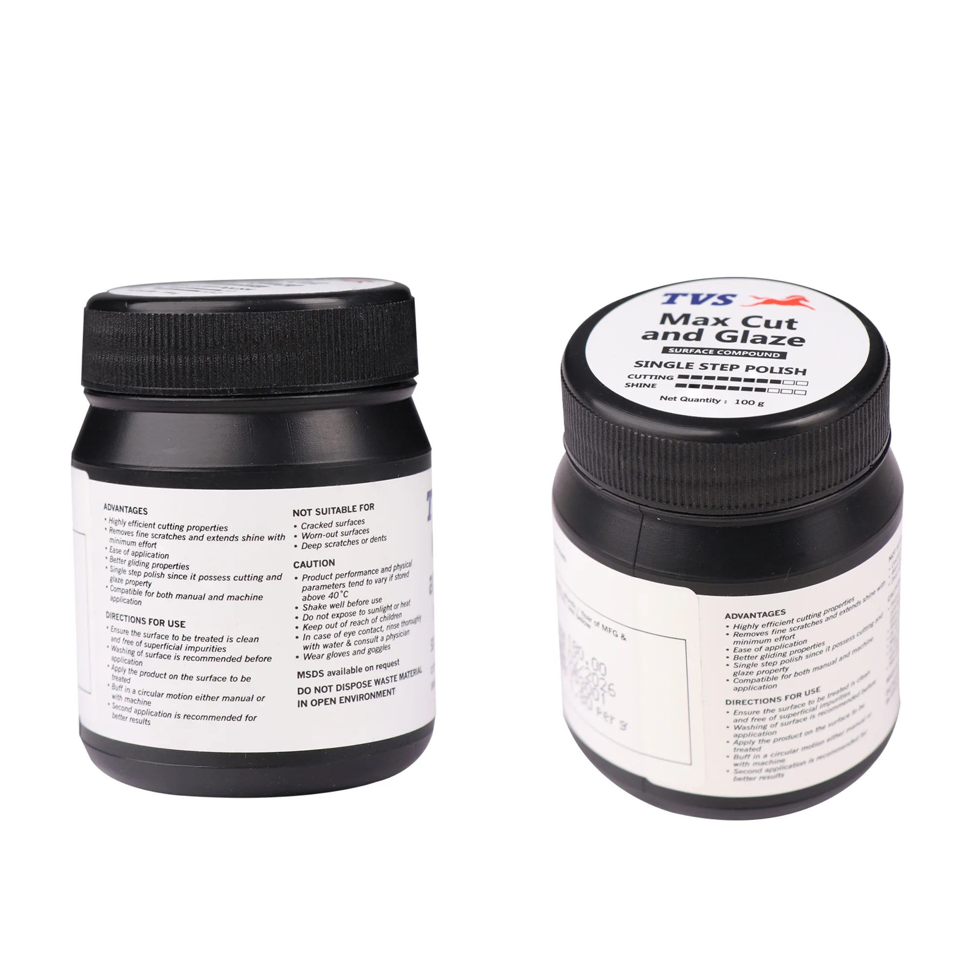 TVS Max Cut and Glaze – Single Step Polish, 100g - Image 6