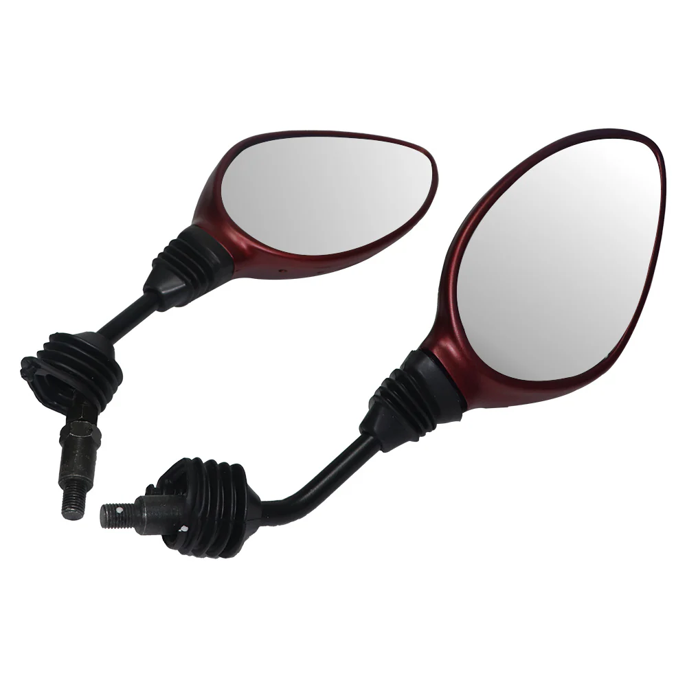 TVS Zest Mirror Set Matte Red - Durable & Adjustable for Safety - Image 2