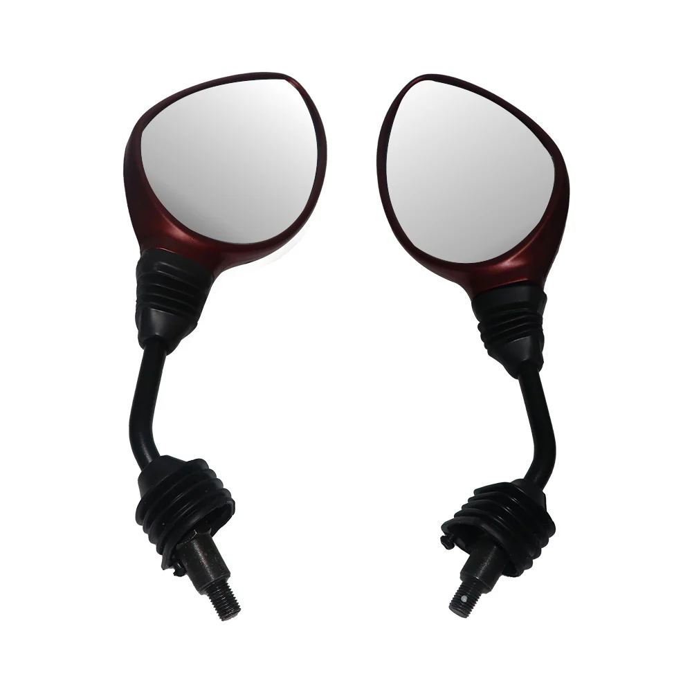 TVS Zest Mirror Set Matte Red - Durable & Adjustable for Safety - Image 3
