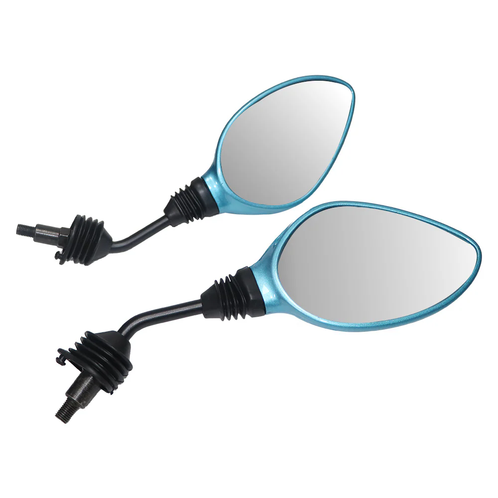TVS Zest Mirror Set - Matte Turquoise Blue, Durable & Adjustable - Image 2