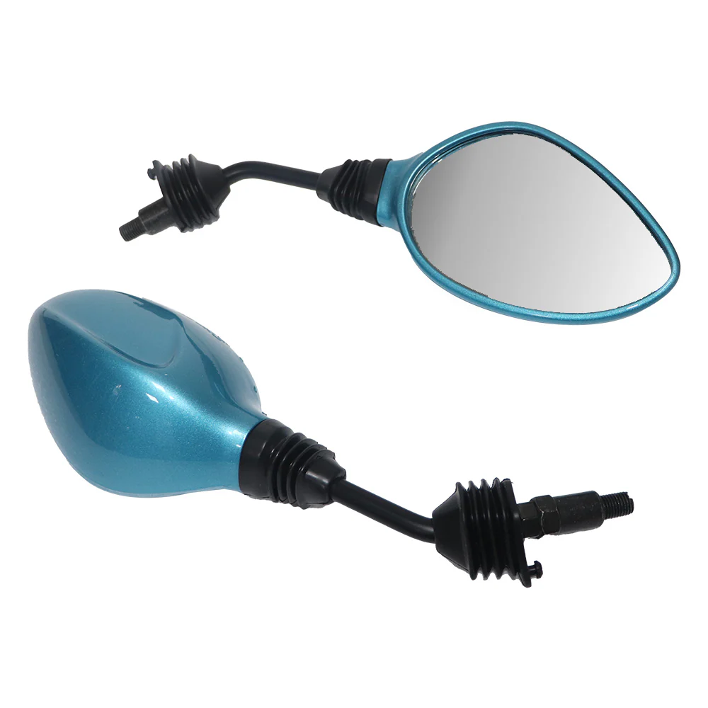 TVS Zest Mirror Set - Matte Turquoise Blue, Durable & Adjustable - Image 4