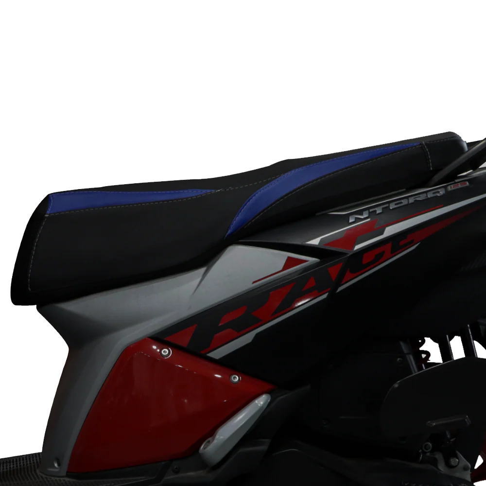 TVS Ntorq Seat Cover Black with Blue – Ultimate Comfort & Protection - Image 2