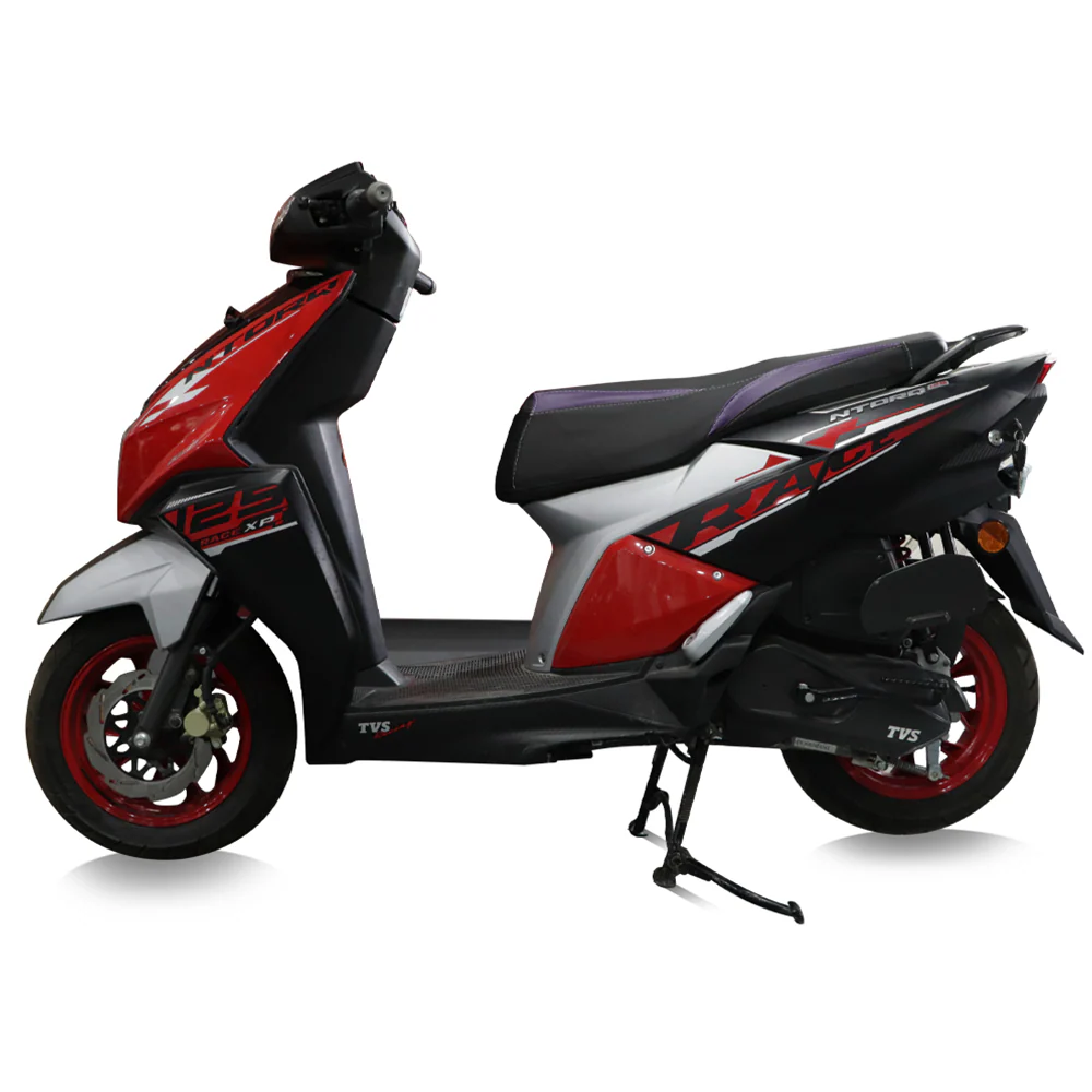 TVS Ntorq Seat Cover Black with Purple - Premium Protection and Comfort for Your Scooter - Image 4