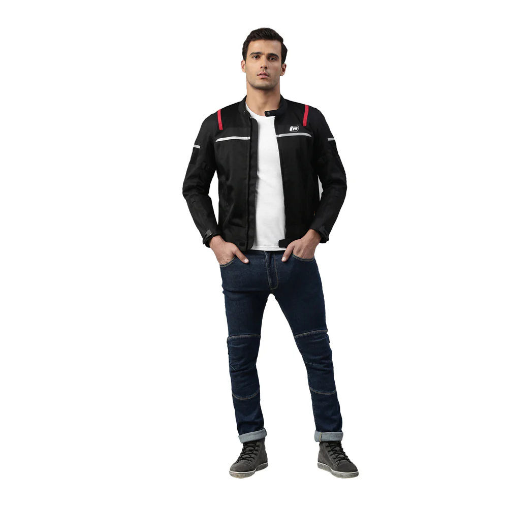 Café Rider Urban Jacket | Polyester Riding Jacket with CE Level 2 Protection for Bikers - Image 4