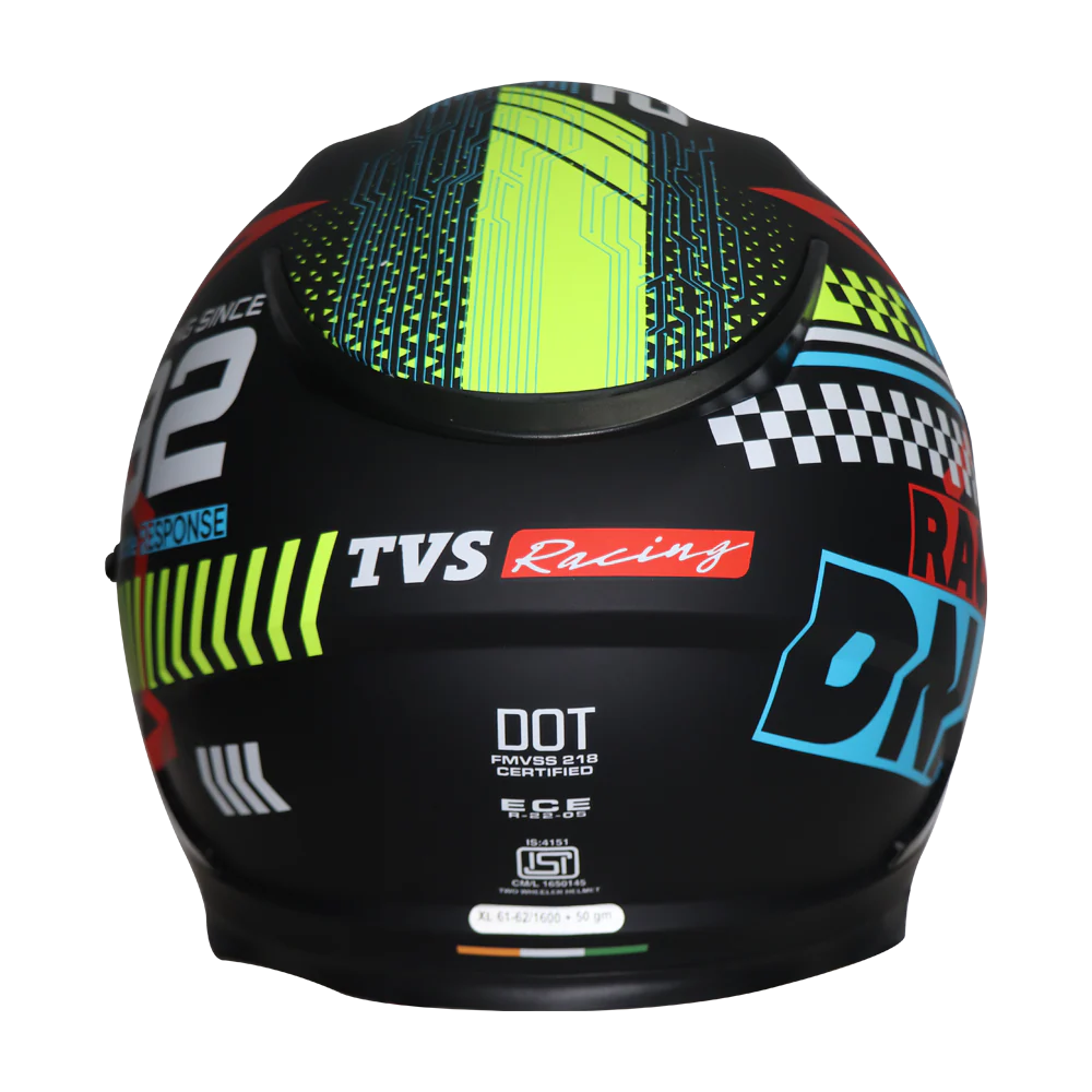 TVS Racing Bluetooth Ready Helmet | Full Face Racing Helmet for Men - Image 4