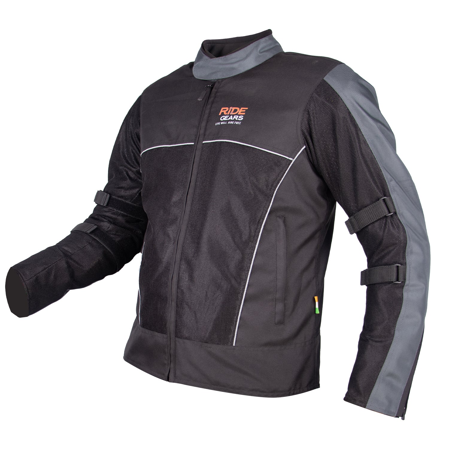 Ride Gears Ventilated Mesh Riding Jacket with CE Level 2 Impact Protection – 600D PU Coated Polyester - Image 3