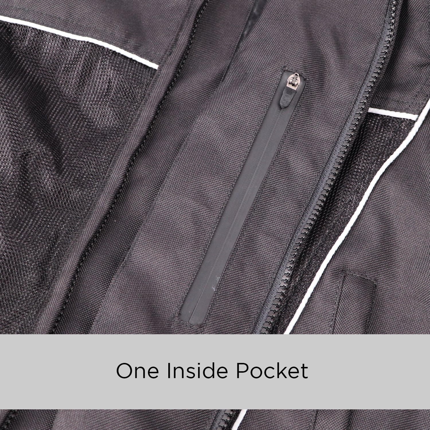 Ride Gears Ventilated Mesh Riding Jacket with CE Level 2 Impact Protection – 600D PU Coated Polyester - Image 7