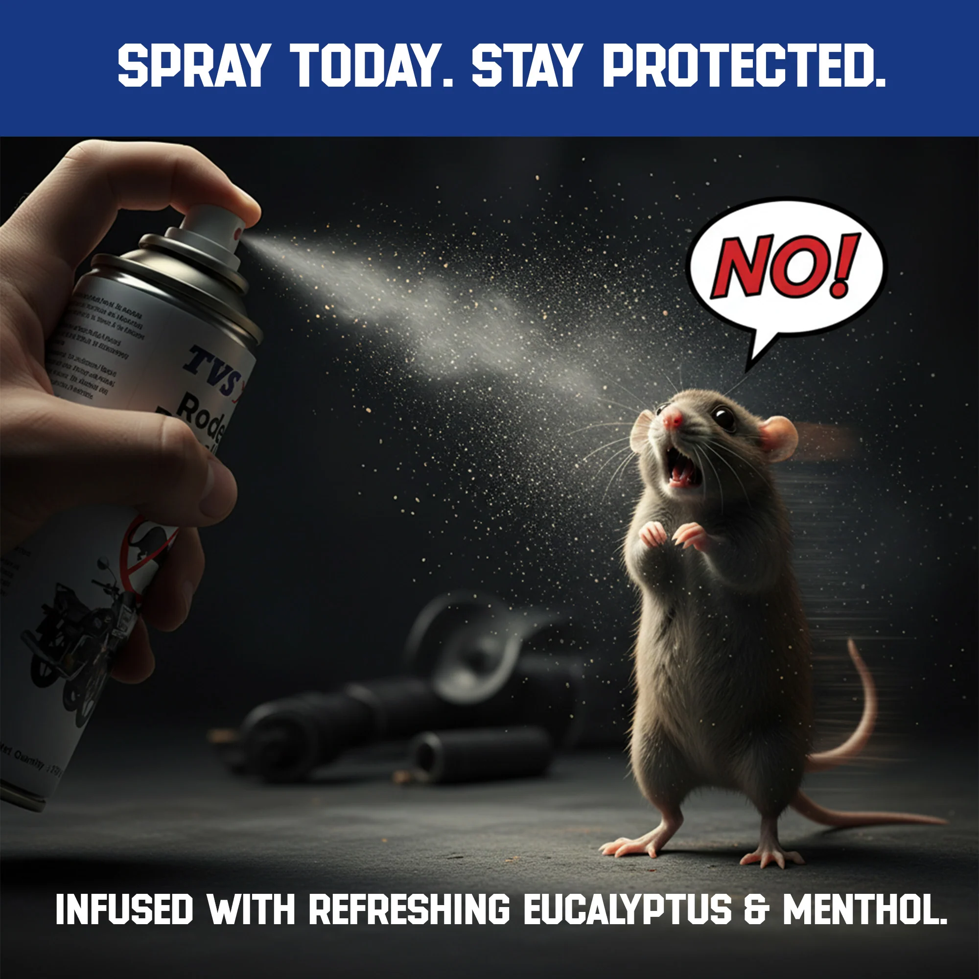 TVS Rodent Repellent VST Spray – 200 ml | Non-Toxic, Long-Lasting Protection for Motorcycles & Scooters - Image 6