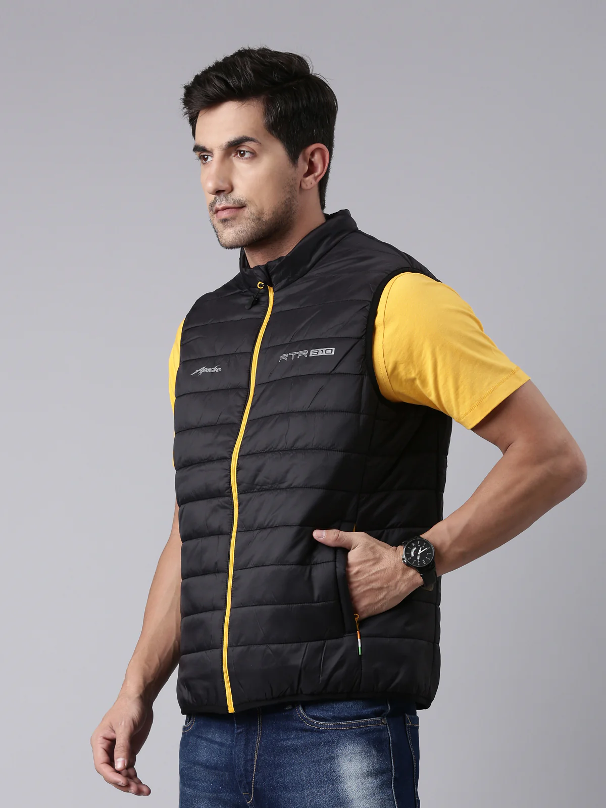 Sleeve Less Thermal Jacket - Black | Wind-Proof, Lightweight & Warm - Image 3