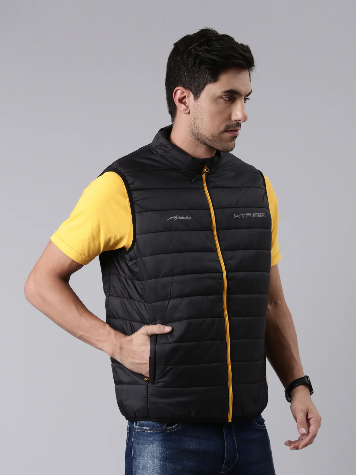 Sleeve Less Thermal Jacket - Black | Wind-Proof, Lightweight & Warm - Image 4
