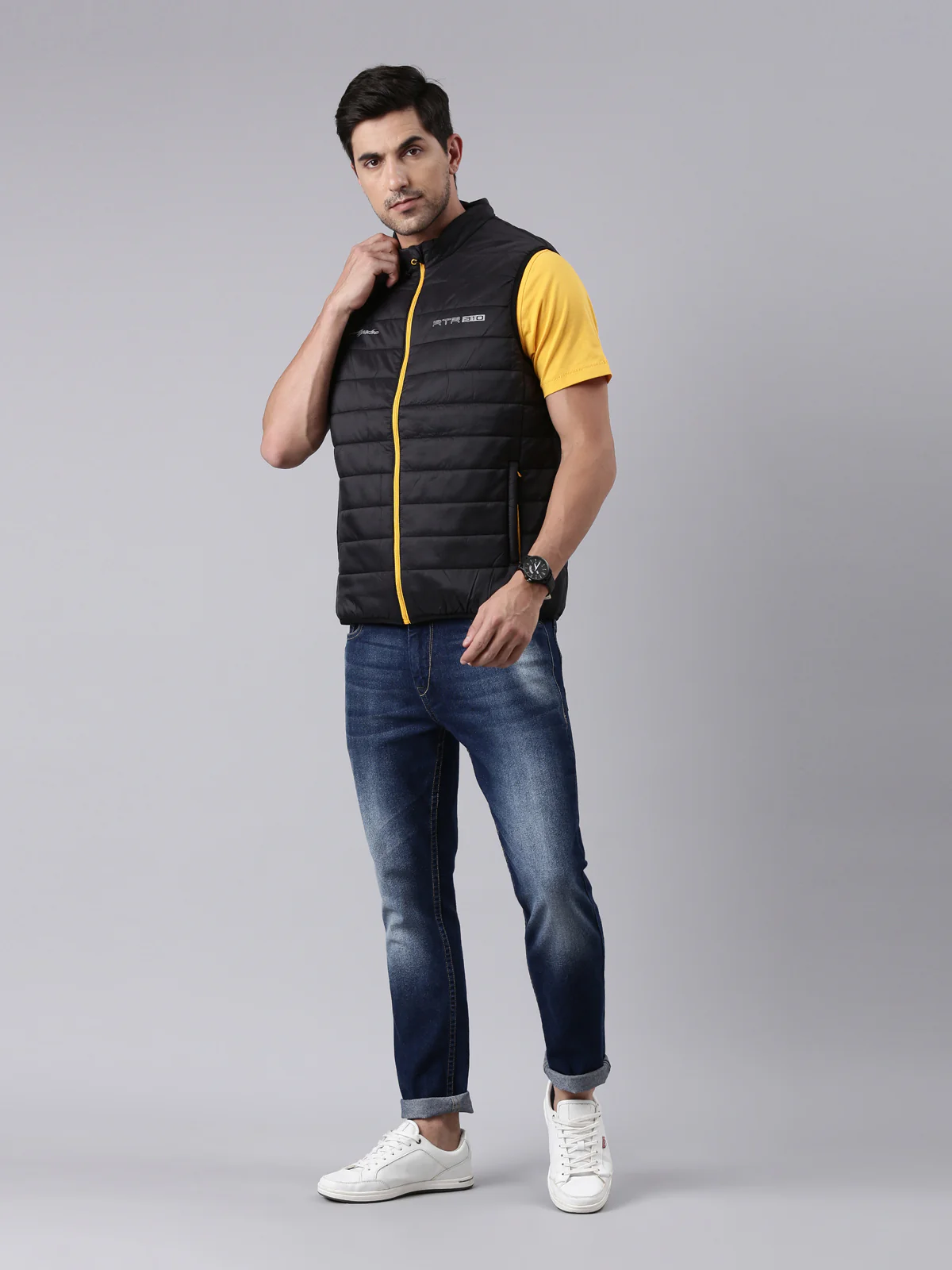 Sleeve Less Thermal Jacket - Black | Wind-Proof, Lightweight & Warm - Image 6