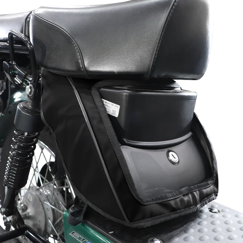 TVS Tool Box Cover XL100 - Single Tone Black, Durable Protection & Stylish Look - Image 2