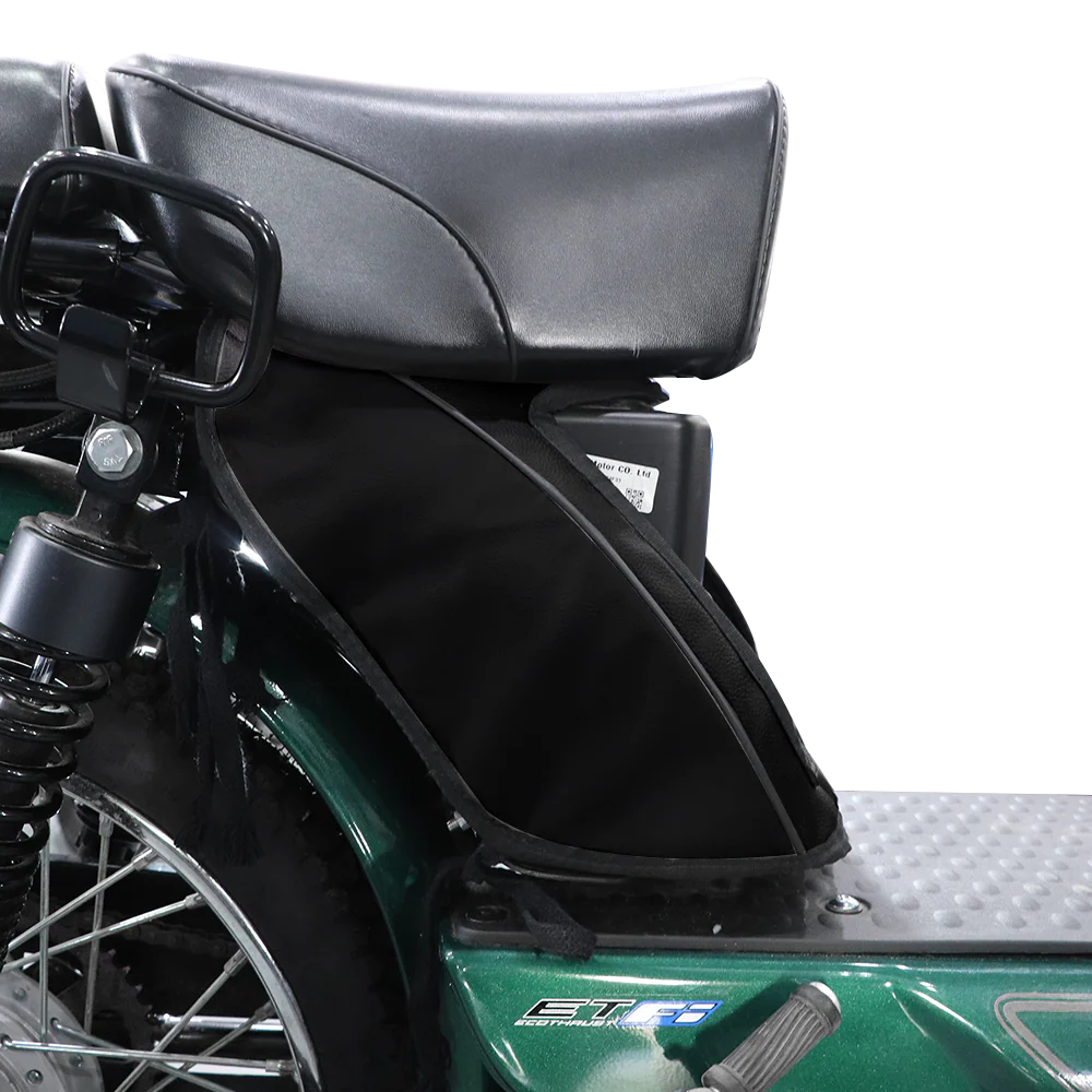 TVS Tool Box Cover XL100 - Single Tone Black, Durable Protection & Stylish Look - Image 3