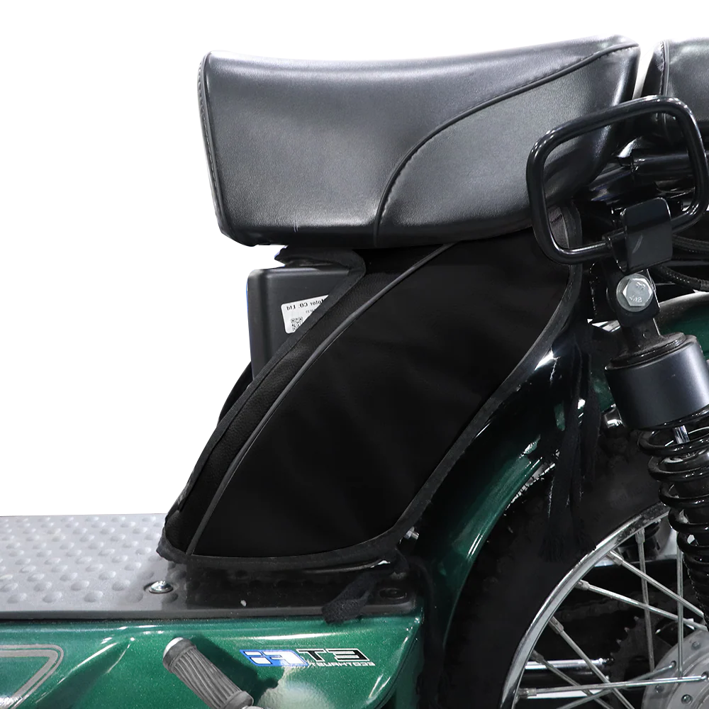 TVS Tool Box Cover XL100 - Single Tone Black, Durable Protection & Stylish Look - Image 4