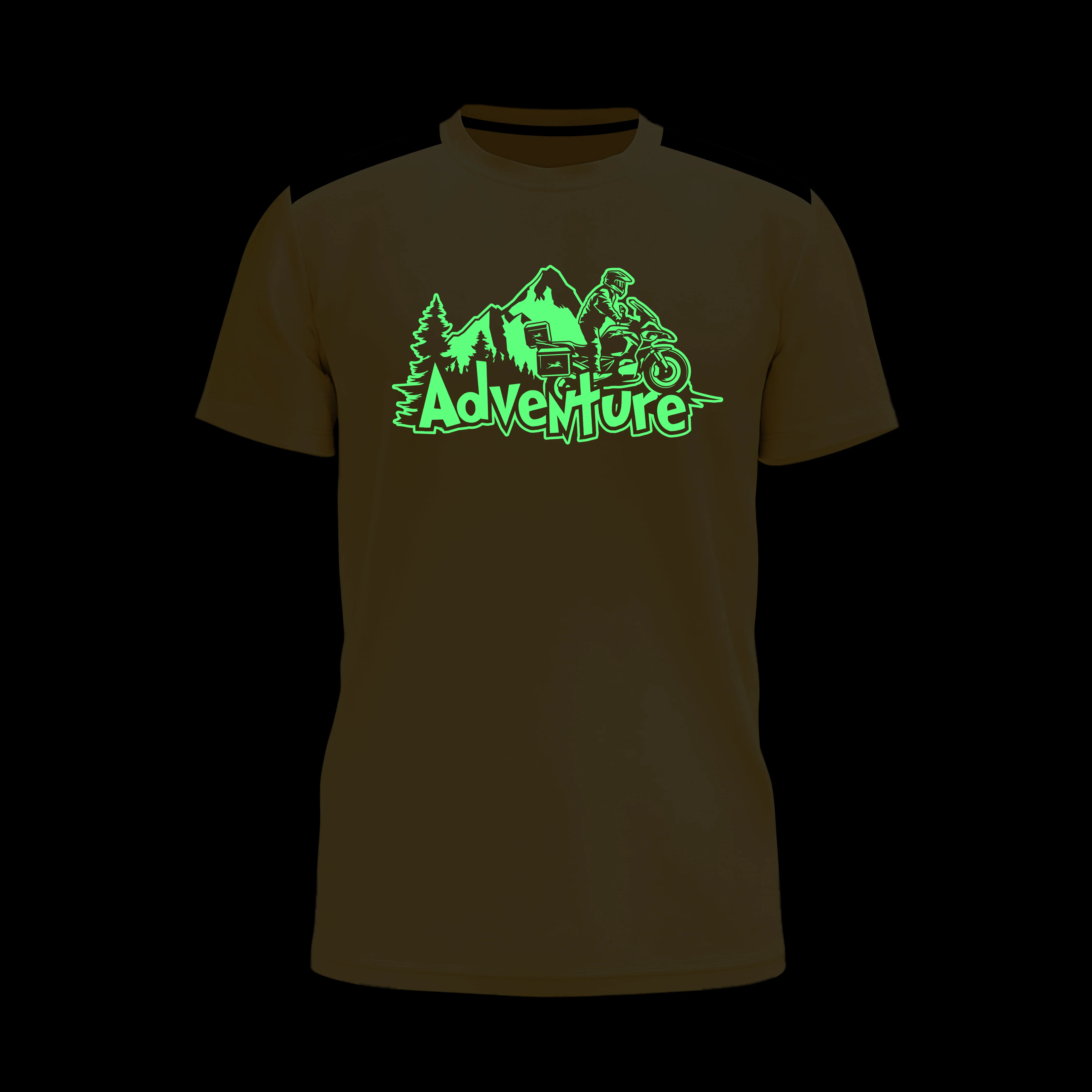 TVS Adventure Round Neck Cotton T Shirt | Glow in Dark - Image 5