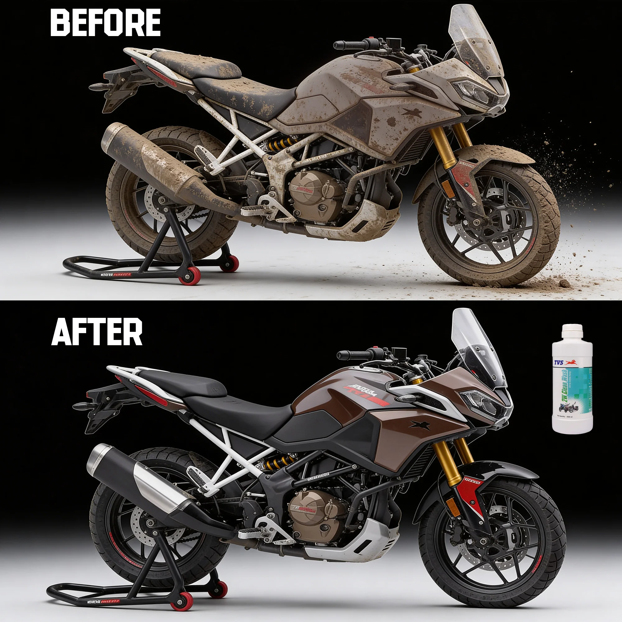 TVS Clean Wash 500 ml | Tough on Grease, Gentle on Shine - Image 2