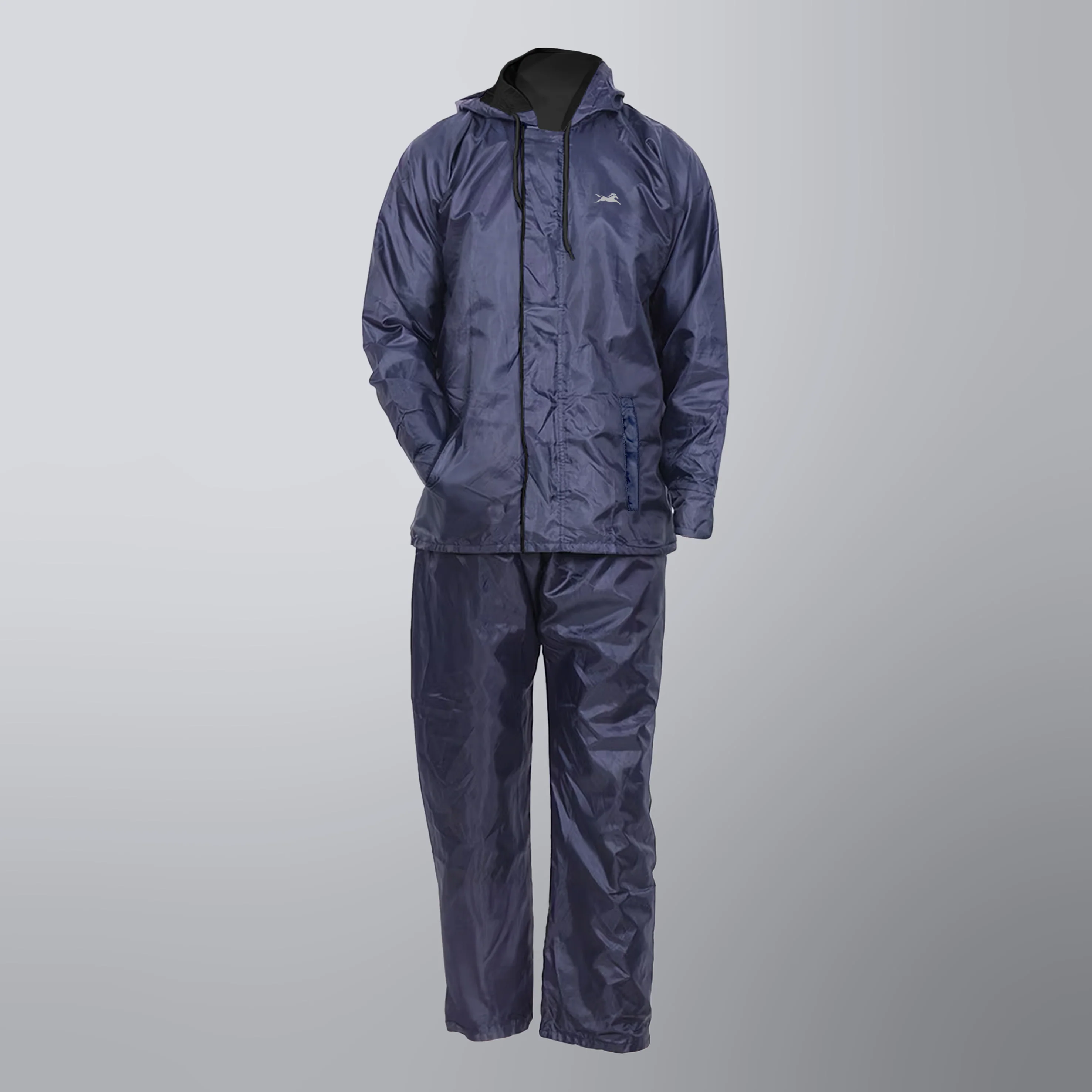 TVS Double Layer Polyester Raincoat with Pant and Adjustable Drawcord for Hoodie - Image 3