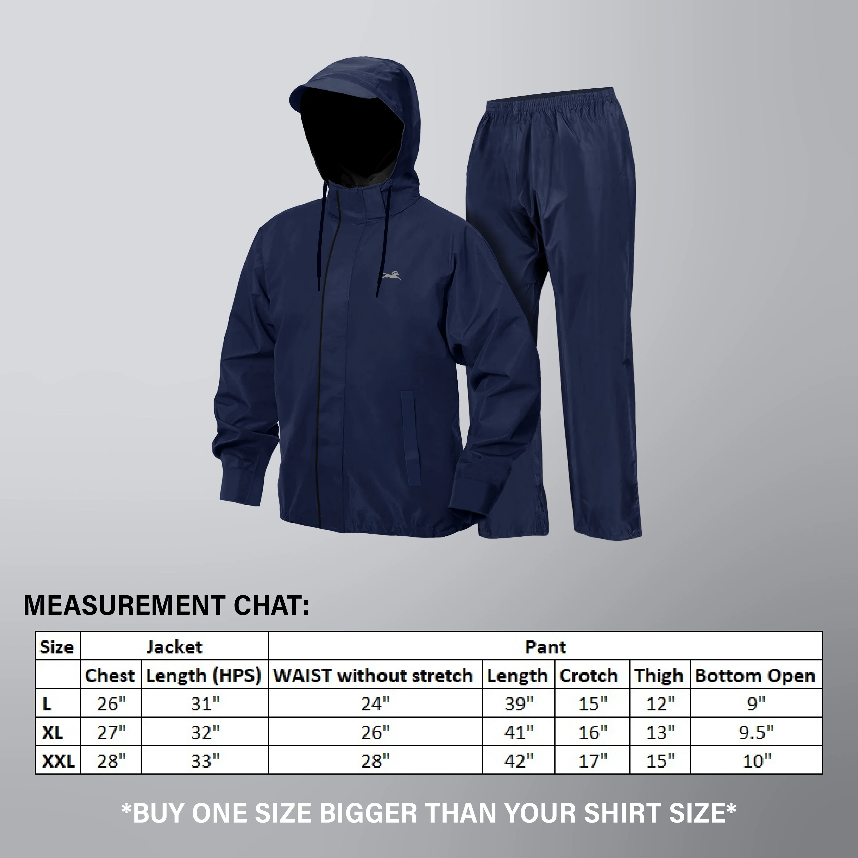TVS Double Layer Polyester Raincoat with Pant and Adjustable Drawcord for Hoodie - Image 6