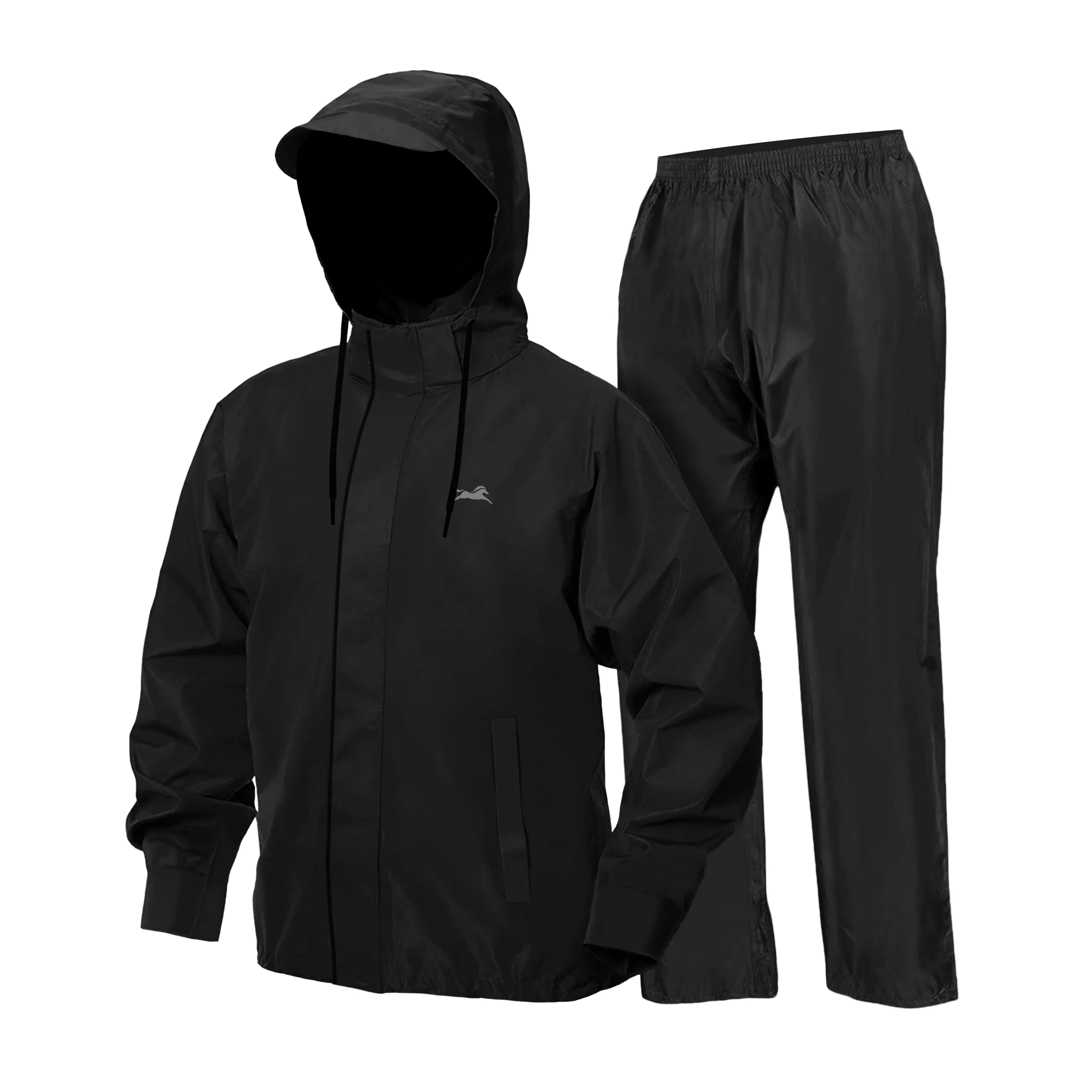 TVS Double Layer Polyester Raincoat with Pant and Adjustable Drawcord for Hoodie - Image 7