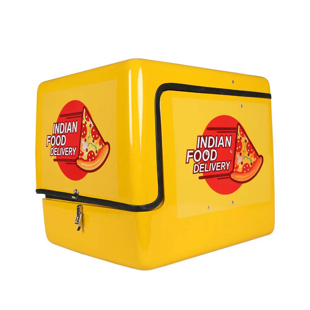 TVS Front Open Delivery Box - Durable Plastic, Secure Lid, and Ample Storage - Image 3