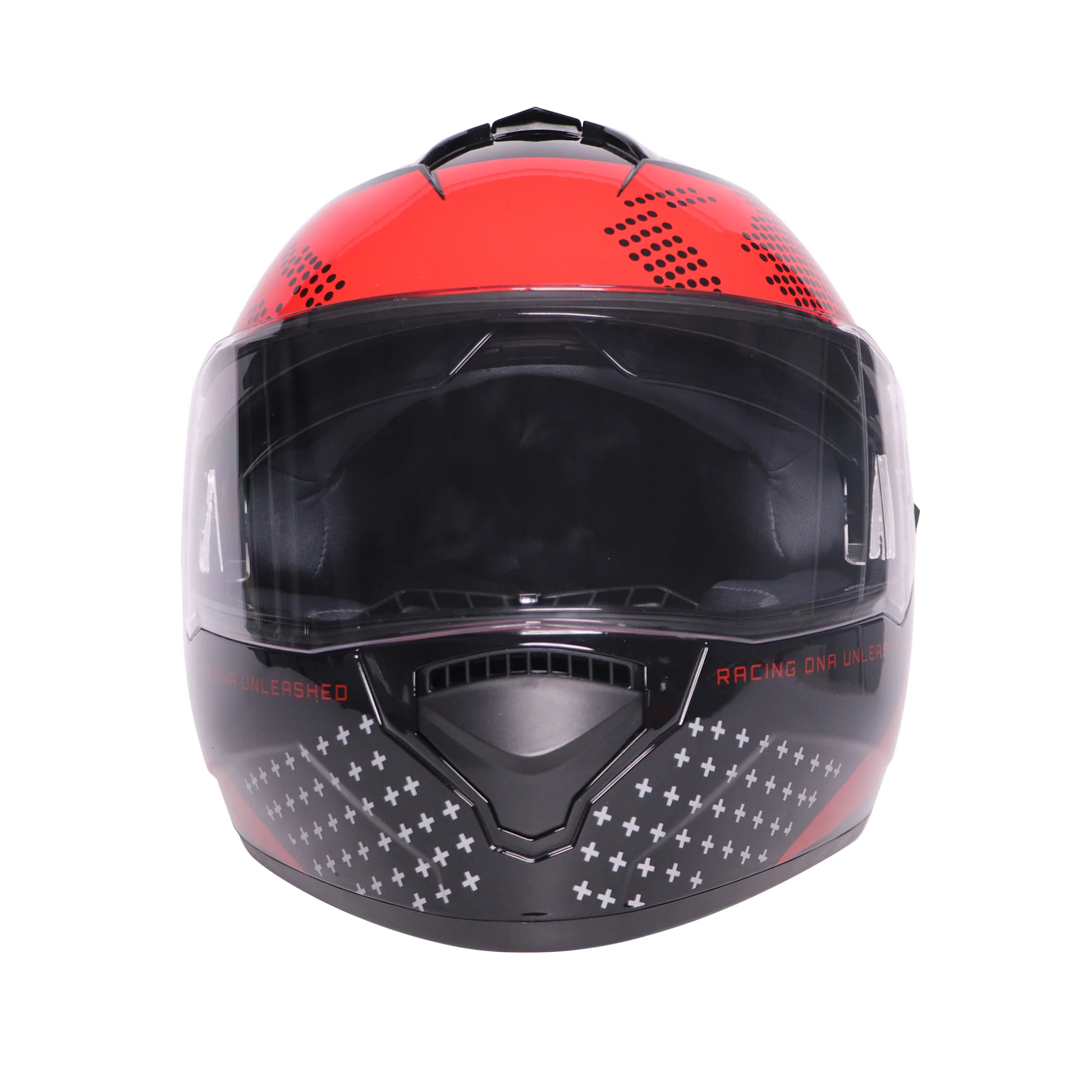 TVS Racing Phantom Series Full Face Dual Visor Helmet for Men | Premium Bike Helmets with ABS Shell, UV Paint | Quick Release System | Aerodynamic Design | DOT & ISI Certified (Black V1) - Image 5