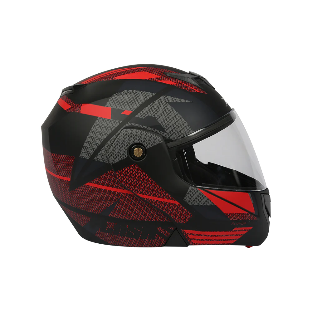 TVS Full Face Dual Color Motorbike Helmet (Black, Red-NL) | Premium Protection & Style - Image 5
