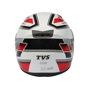 TVS Helmet Full Face Graphic 1 SE - Premium Safety & Style in White and Red - Image 2