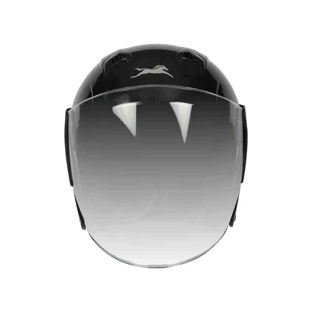 TVS Half Face Motorbike Helmet Black-BE - Premium Quality with Dynamic Ventilation - Image 3
