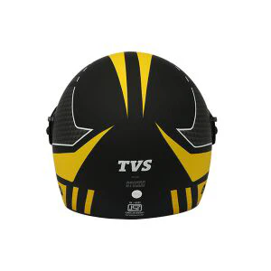 TVS Helmet Full Face Ninja Motorbike Helmet - Premium Yellow and Black Protection - Image 5