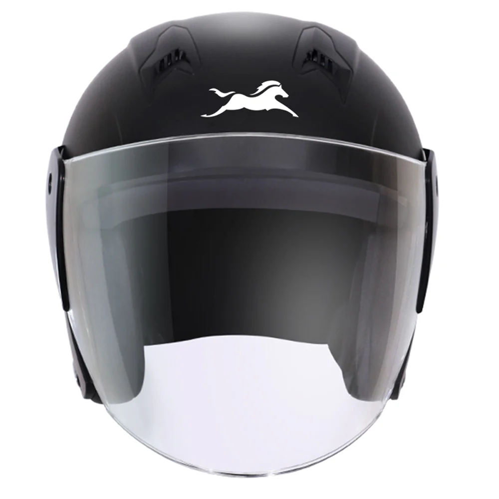 TVS Open Face Helmet - ISI & DOT Certified, Matte Black, Clear Visor | Unisex Helmet for Men & Women - Image 3
