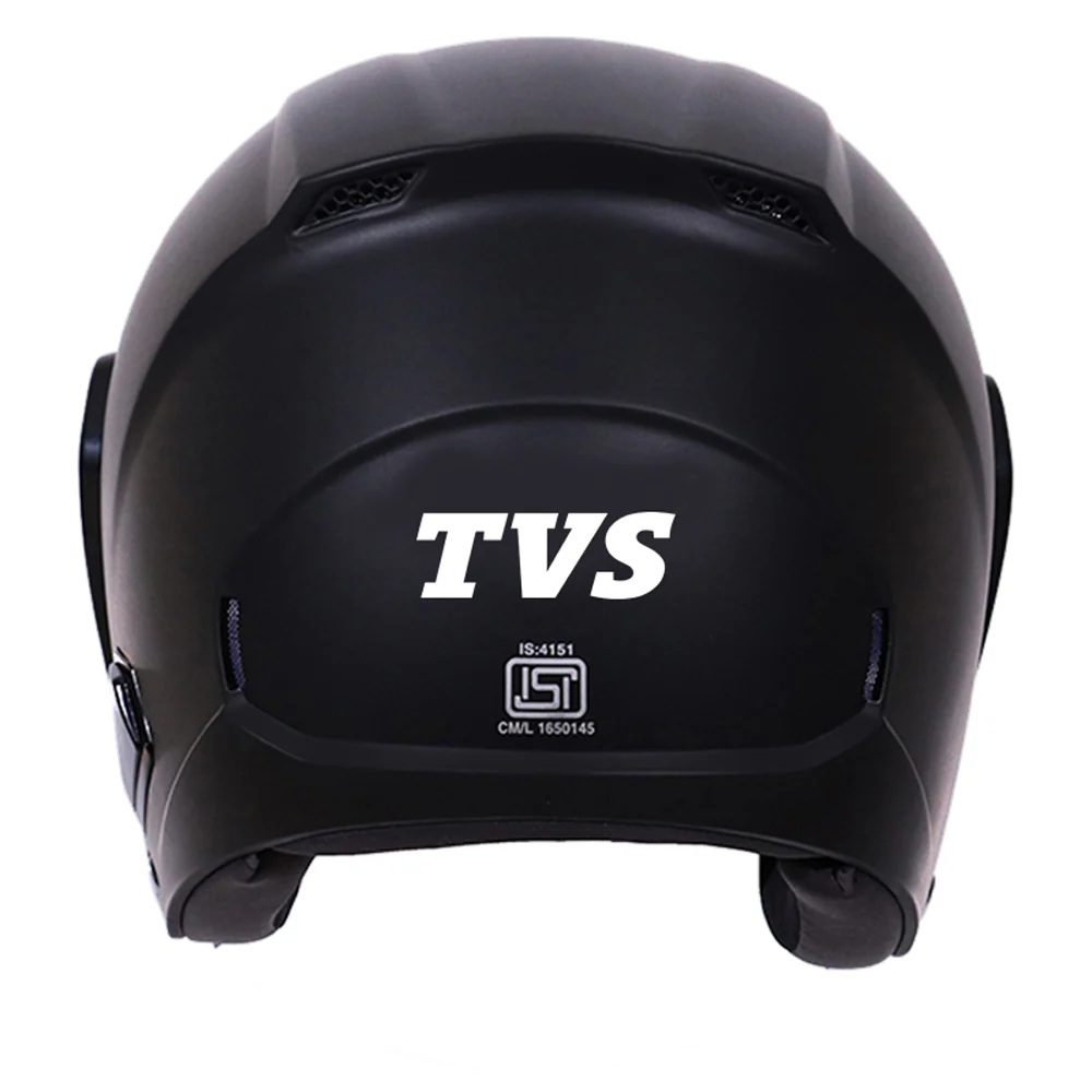 TVS Open Face Helmet - ISI & DOT Certified, Matte Black, Clear Visor | Unisex Helmet for Men & Women - Image 4