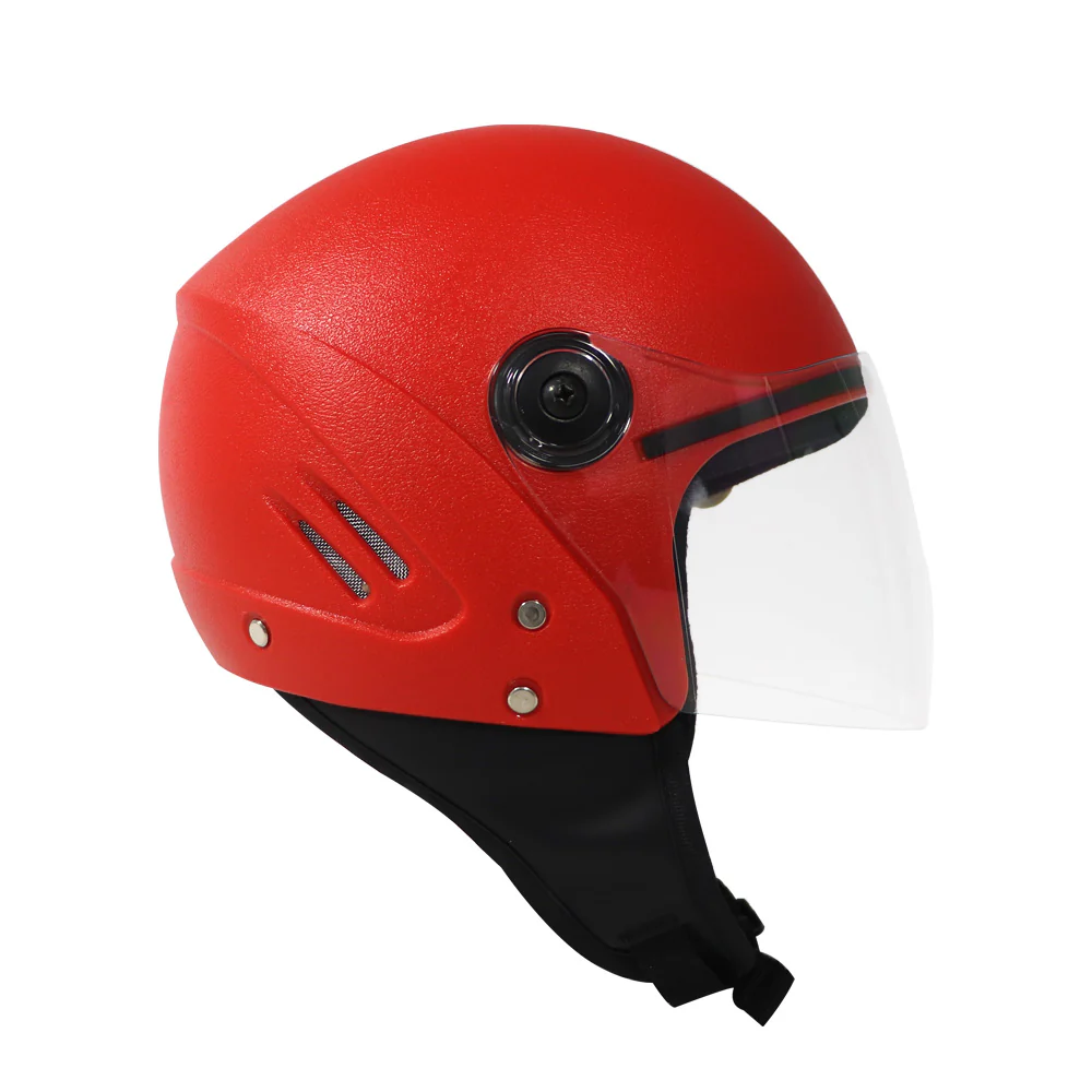 TVS Half Face Black Eco Red Helmet – Reliable Protection with a Stylish Edge - Image 3