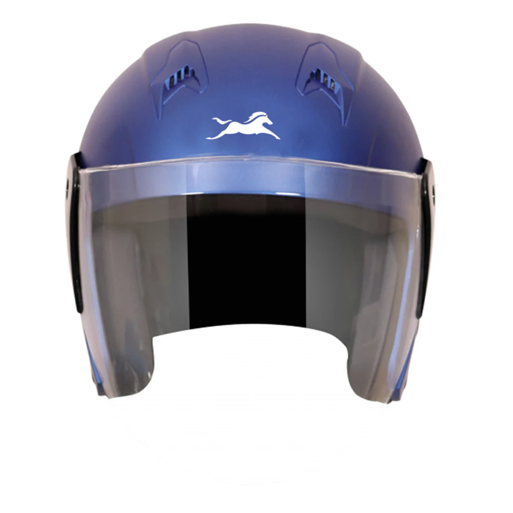 TVS Half Face Helmet - Blue | Stylish & Safe Riding Protection for Men & Women - Image 3
