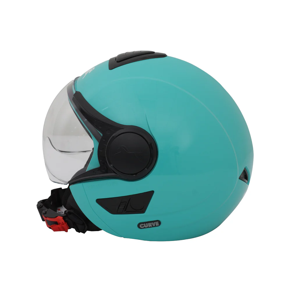 TVS Helmet Half Face Blue GL | Premium Quality & Safety for Riders - Image 2