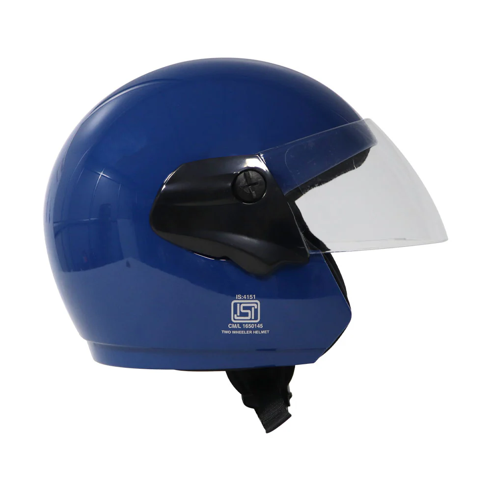 TVS Cruiser Blue Half Face Helmet –  Stylish Protection & Comfort - Image 3