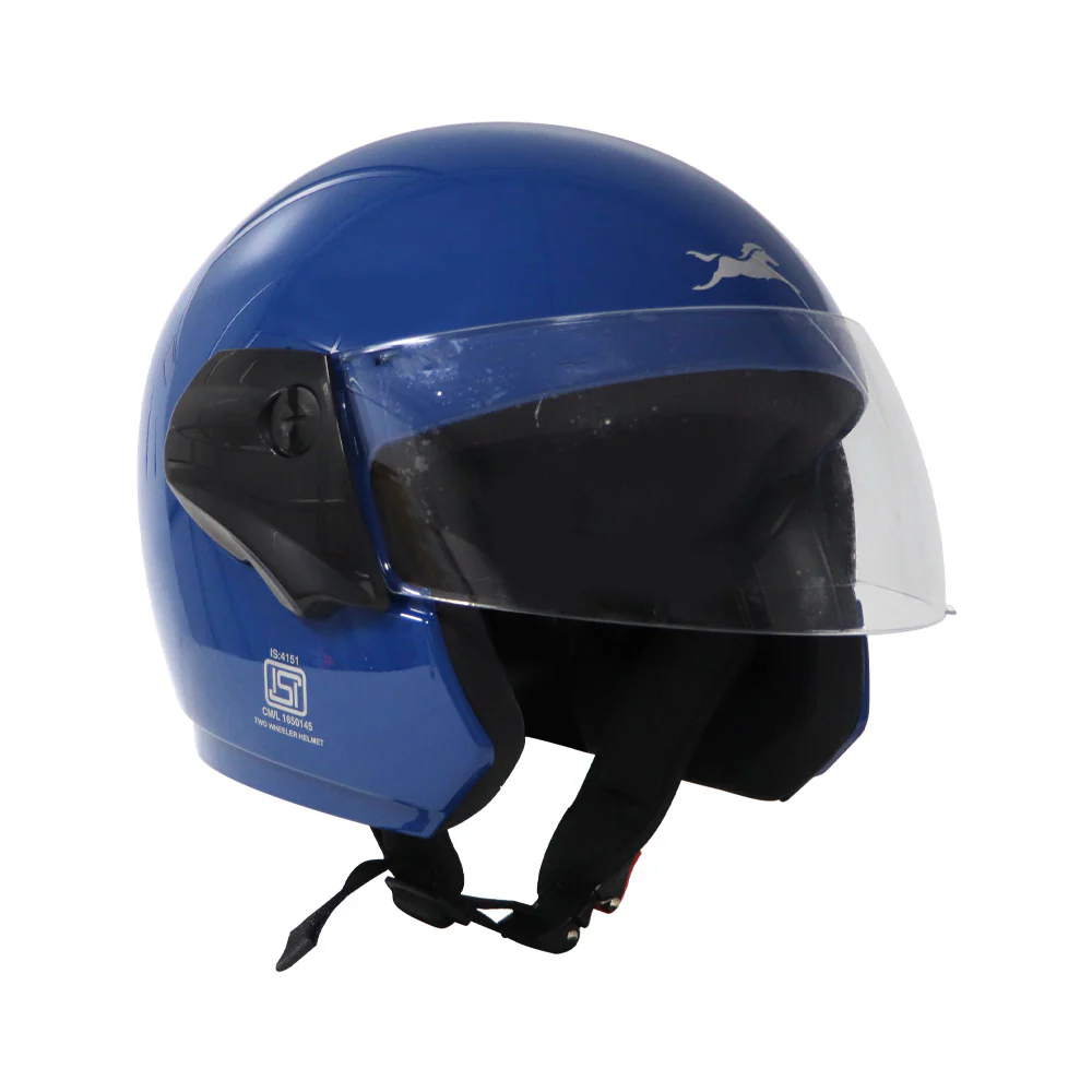 TVS Cruiser Blue Half Face Helmet –  Stylish Protection & Comfort - Image 4
