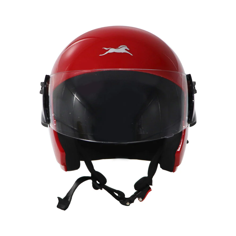 TVS Cruiser Red Half Face Helmet – ISI Certified Safety & Premium Comfort - Image 3