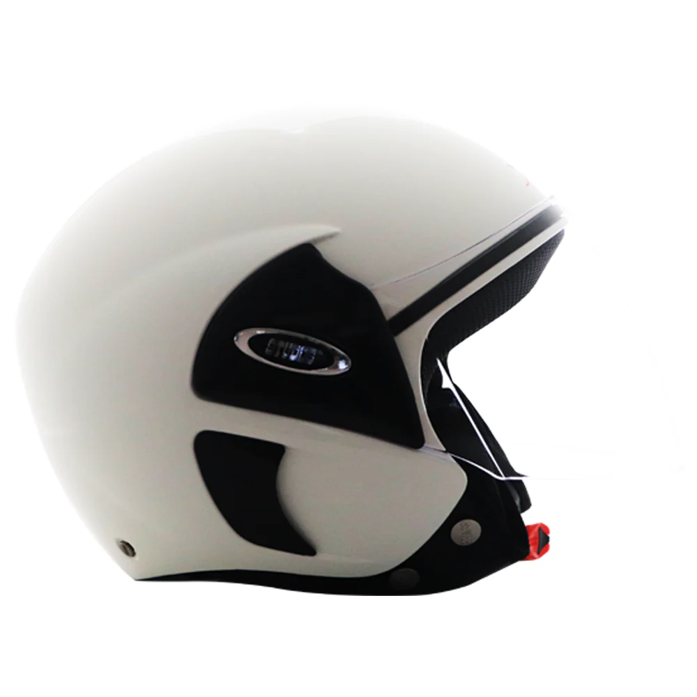 TVS Half Face Helmet for Men and Women - Glossy White, Size L, ISI & DOT Certified - Image 3