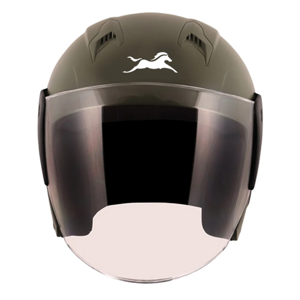 TVS Green Half Face Helmet – Durable & Stylish Safety Gear - Image 2