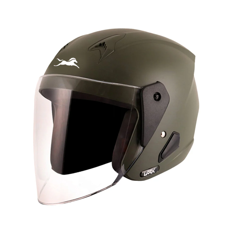 TVS Green Half Face Helmet – Durable & Stylish Safety Gear - Image 4
