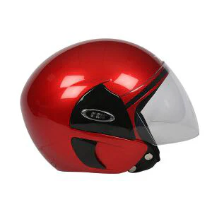 TVS Half Face Motorbike Helmet (Red-BL) - Superior Quality & Enhanced Comfort - Image 2