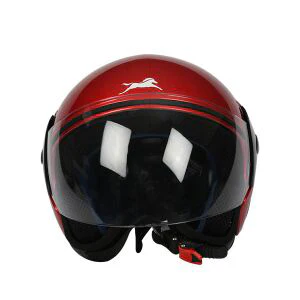 TVS Half Face Motorbike Helmet (Red-BL) - Superior Quality & Enhanced Comfort - Image 3