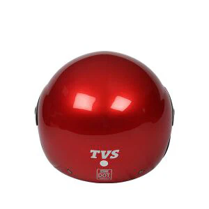 TVS Half Face Motorbike Helmet (Red-BL) - Superior Quality & Enhanced Comfort - Image 4