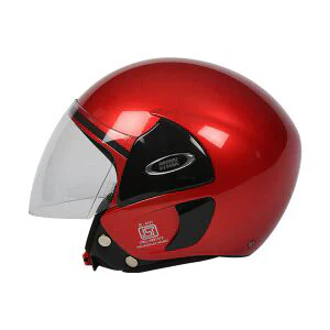 TVS Half Face Motorbike Helmet (Red-BL) - Superior Quality & Enhanced Comfort - Image 5