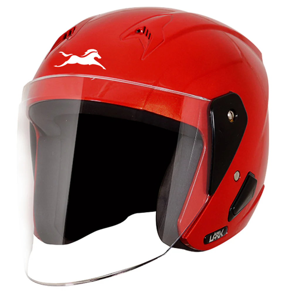 TVS Half Face Shiny Red Helmet – Premium Safety & Style, ISI Certified - Image 3