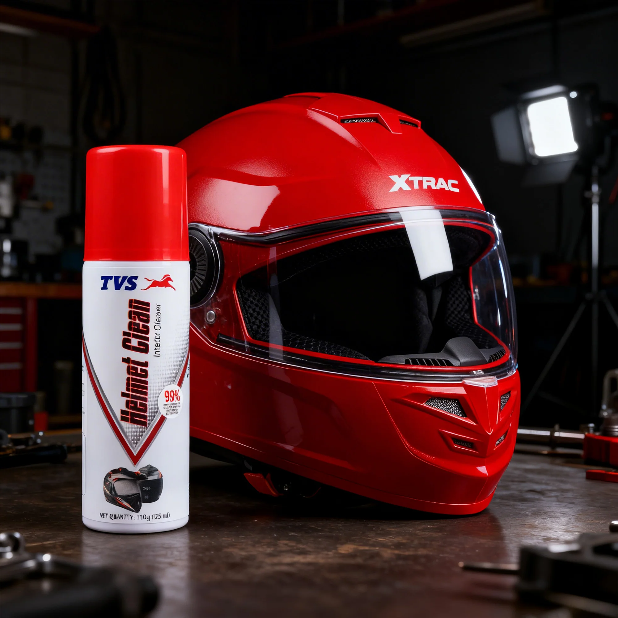 TVS Helmet Cleaner – Ultimate Hygiene Solution for 2-Wheeler Helmets - Image 2