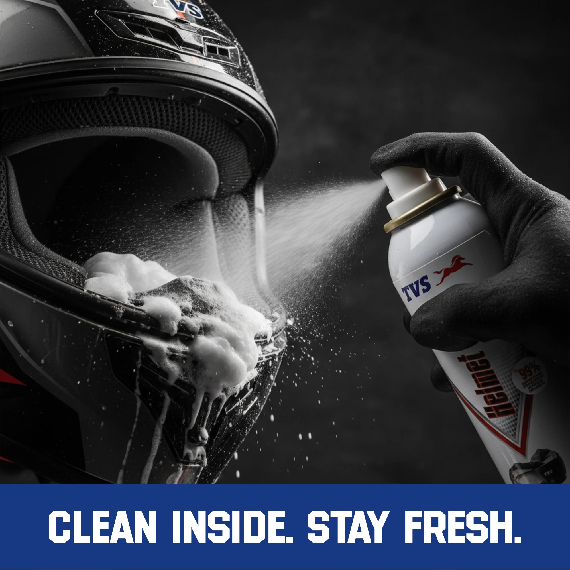 TVS Helmet Cleaner – Ultimate Hygiene Solution for 2-Wheeler Helmets - Image 5