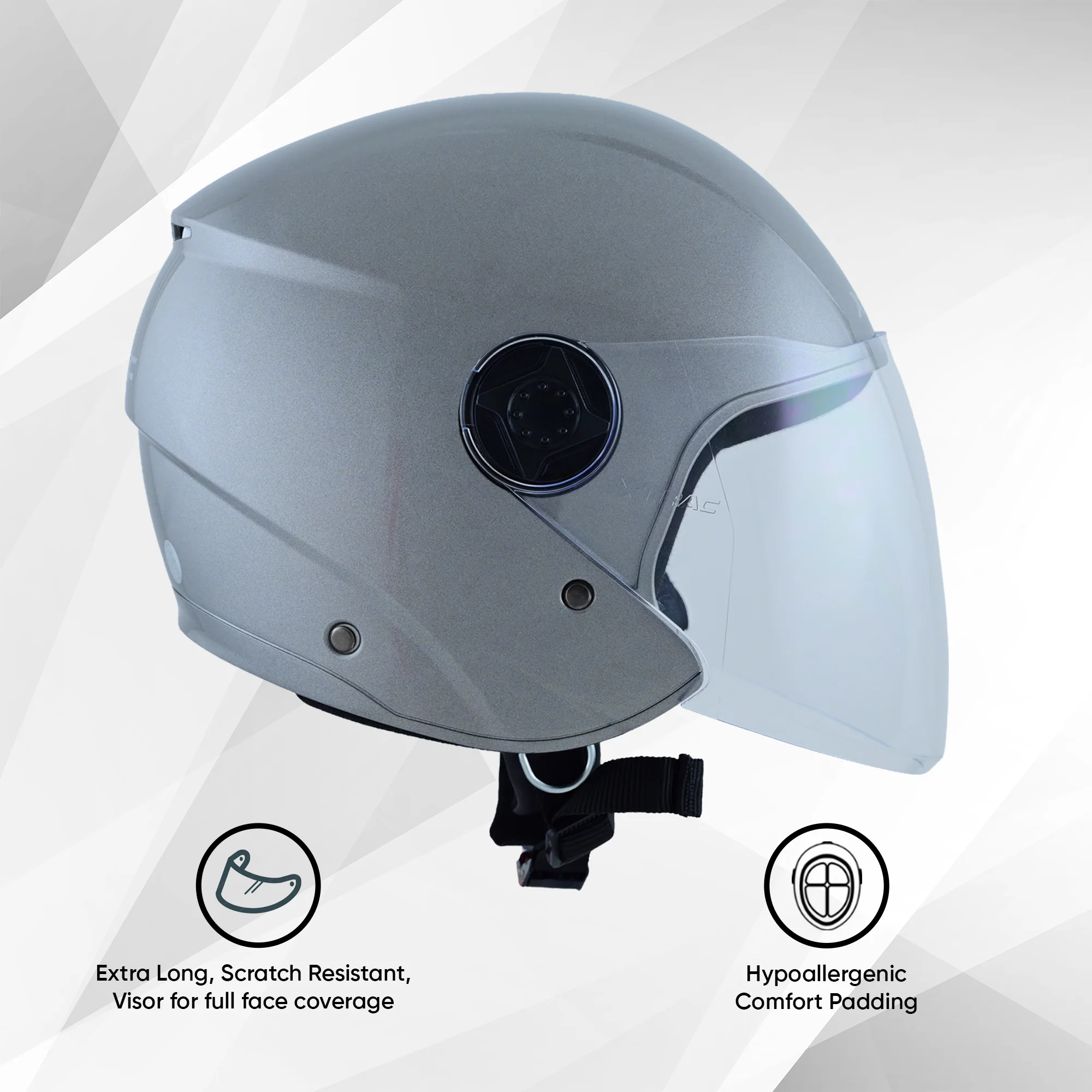 TVS iQube ISI Certified Open Face Helmet for Men & Women | Stylish, Lightweight & Safe - Image 10