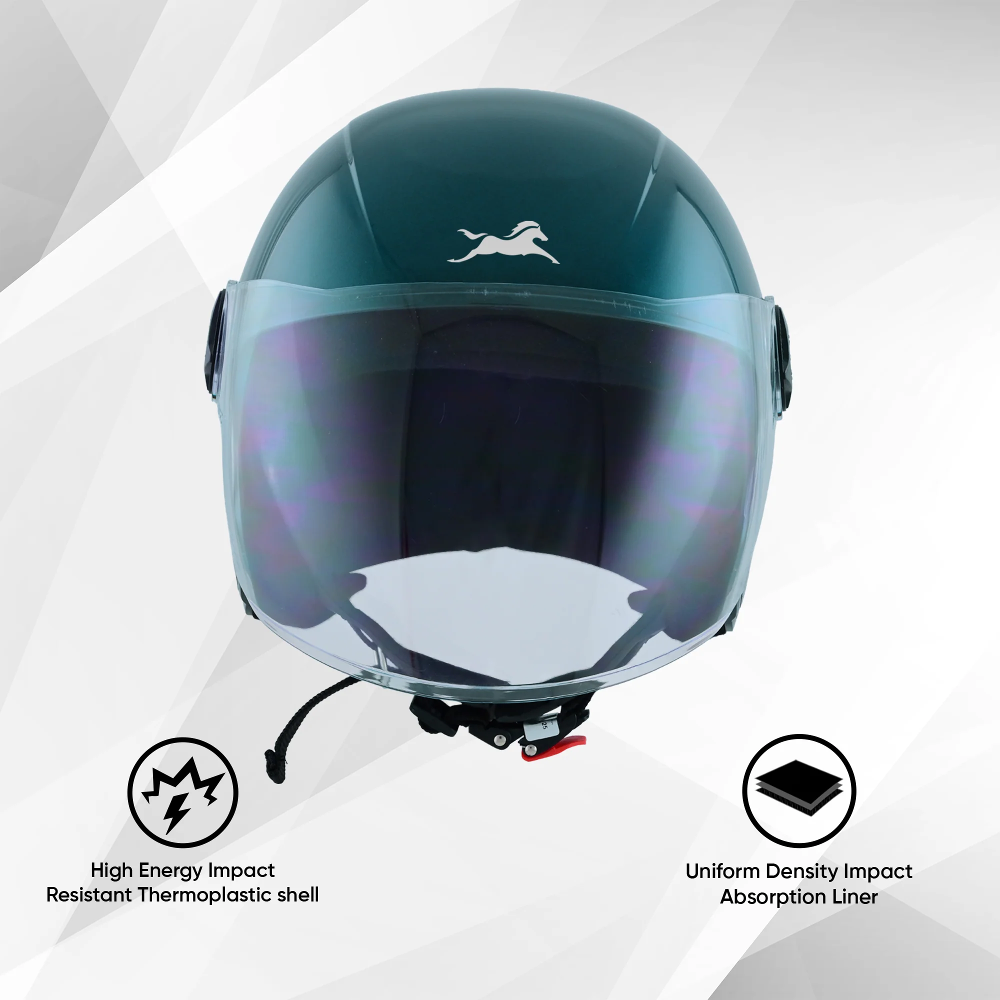 TVS iQube ISI Certified Open Face Helmet for Men & Women | Stylish, Lightweight & Safe - Image 15